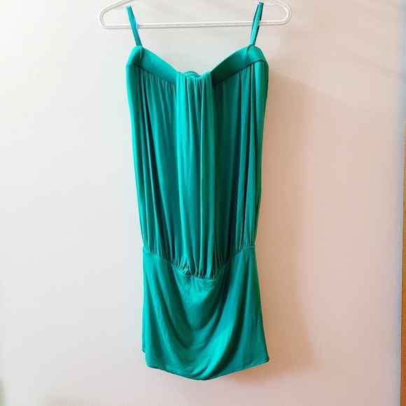 Women's Teal / Green Sleeveless Tube Top - Picture 1 of 6